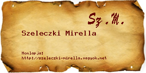 Szeleczki Mirella névjegykártya